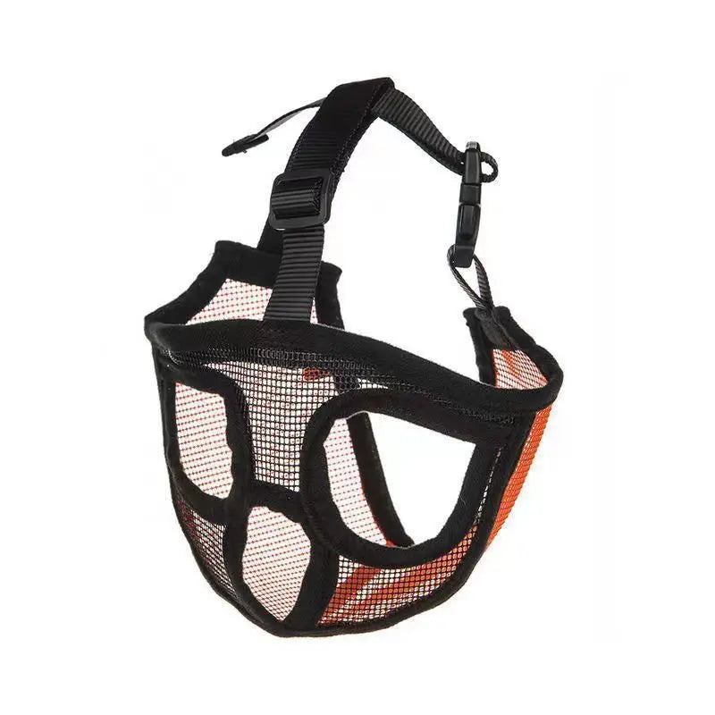 Pet dog mask, bulldog mask, short mouth dog anti-biting, anti-eating,anti-barking,adjustable,breathable,universal pet supplies