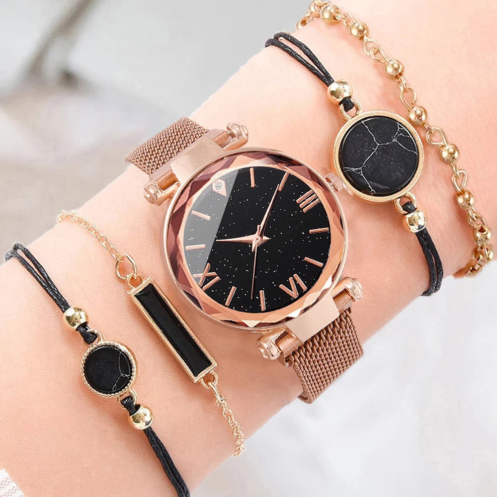 Luxury Women Watches Magnetic Starry Sky Female Clock Quartz Wristwatch Fashion Ladies Wrist Watch Reloj Mujer Relogio Feminino