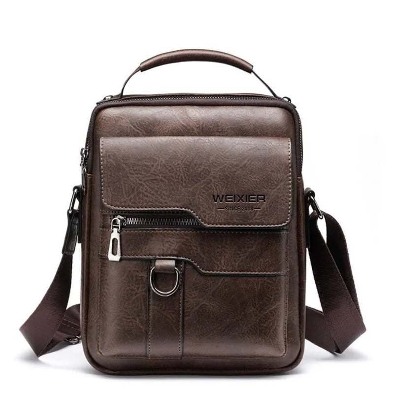 New Men Shoulder Bag for 10.4" Ipad PU Leather Business Handbags Men Messenger Bags Fashion Man Crossbody Bag
