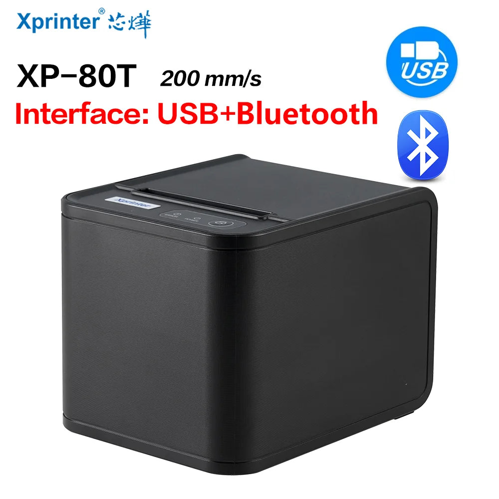 Thermal Receipt Printer  80T USB Printer 80mm Hand printer printer With Auto Cutter POS Printer Kitchen Printer