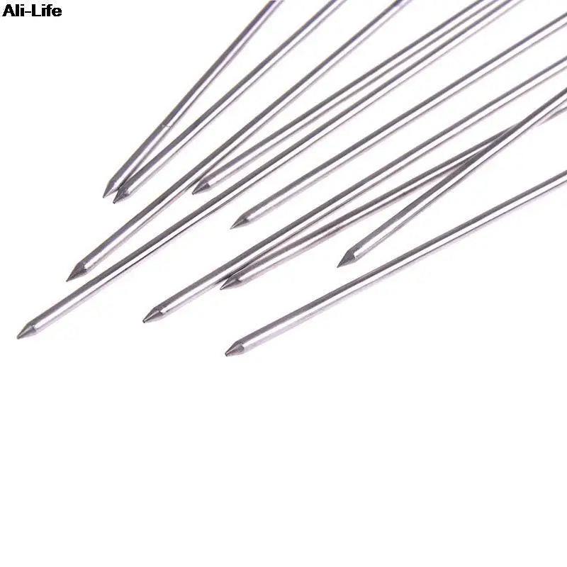 10pcs Outdoor Camping Picnic Meat Goose Round Roast Skewers Stick Stainless Steel BBQ Needle Barbeque Skewers Kitchen Utensils