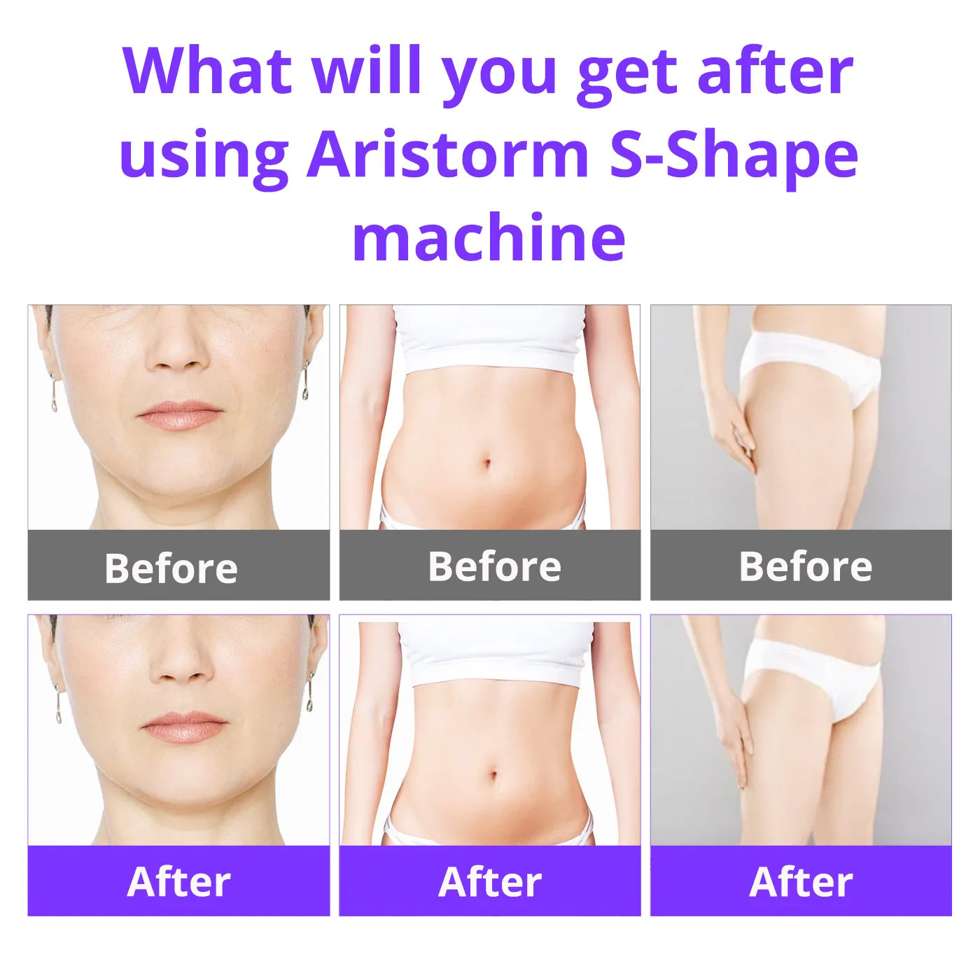 Aristorm S Shape Machine 30K Ultrasound Body Shape Facial Lifting home appliance body shaping massage equipment