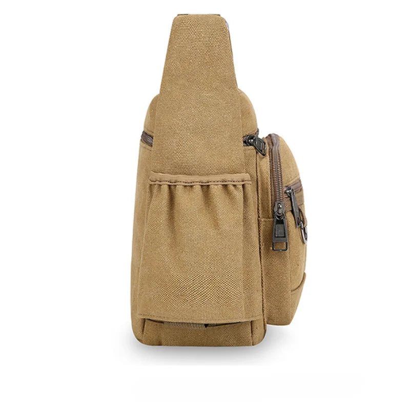 Men Canvas Shoulder Bags Casual Tote Travel Men's Crossbody Bag Luxury Messenger Bags Fashion High Quality Handbag