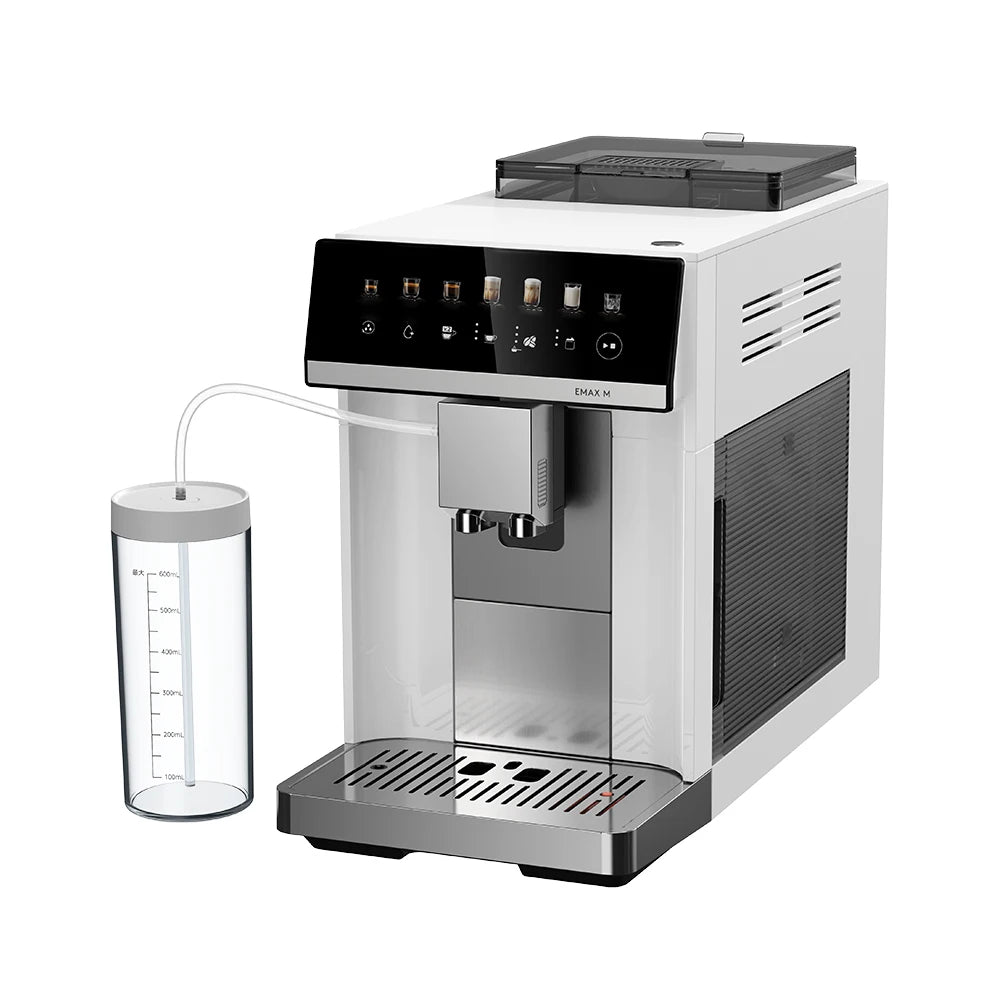 Mcilpoog M3 Automatic Espresso Coffee Machine ,Built-In Milk Frother & Tank, 7 Coffee Varieties, Touchscreen