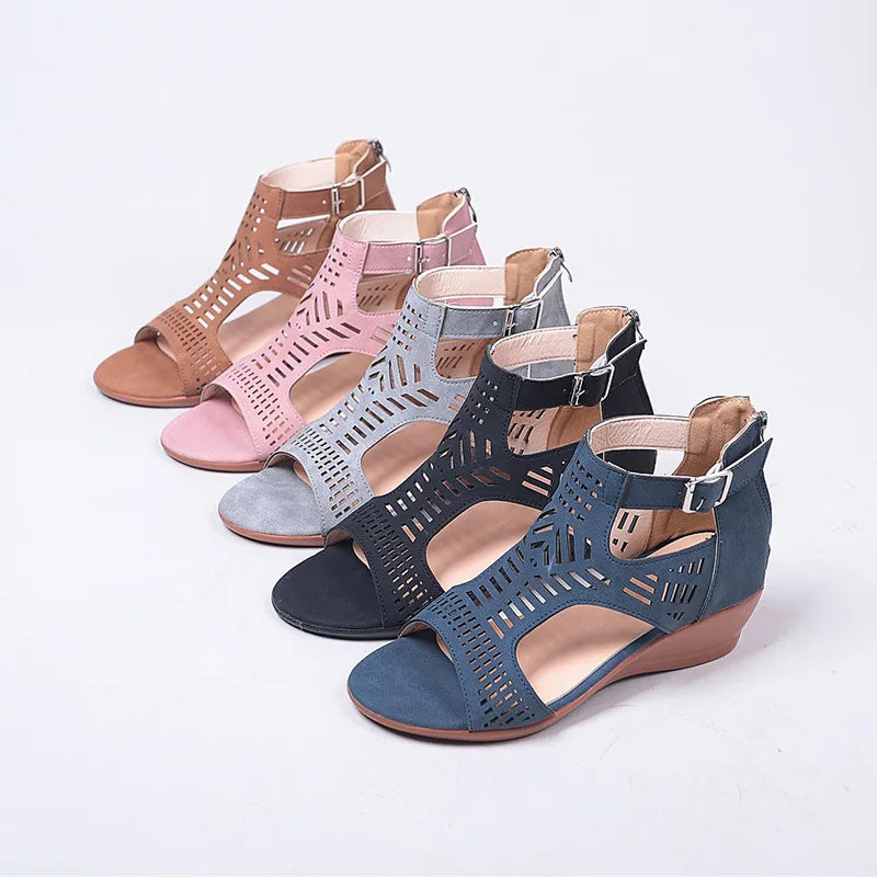 Sandals Women's High Heel Wedge Fashion Womens Shoes Comfort Luxury Sandals Women Designers Outdoor Beach Shoes 2023