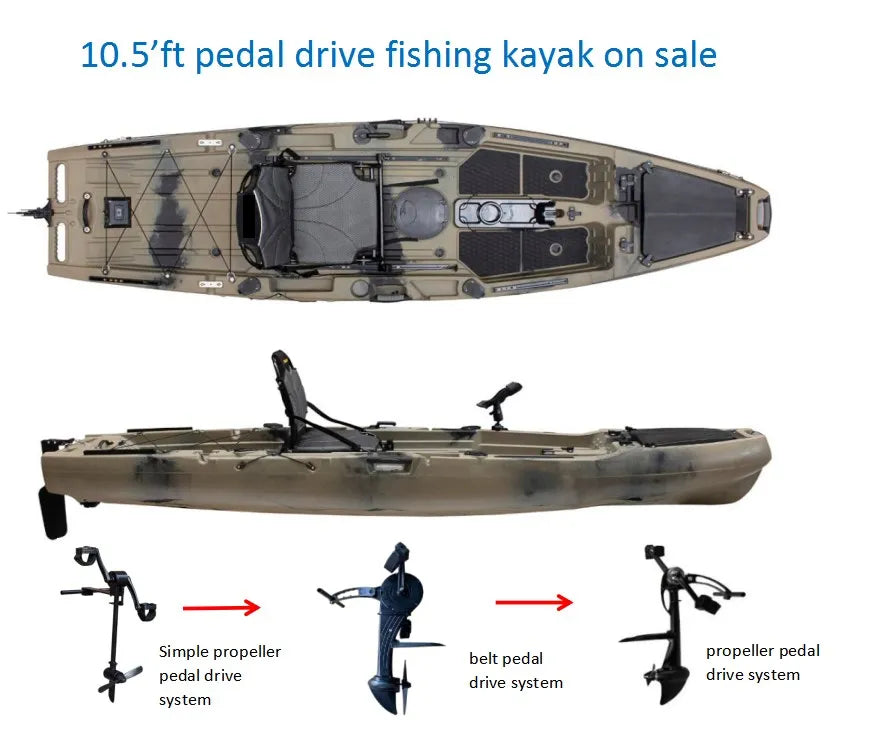 Single-Use Kayak for Lakes Rivers Oceans Offshore Waters-for Fishing and Rafting Canoe/Kayak