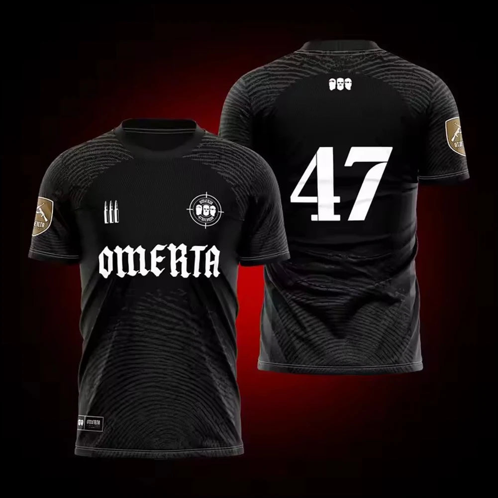 Summer 3D Print 47 Mens Breathable Jersey Round Neck Short Sleeve Kids T-shirt for Running Hiking Fishing and Outdoor Activities