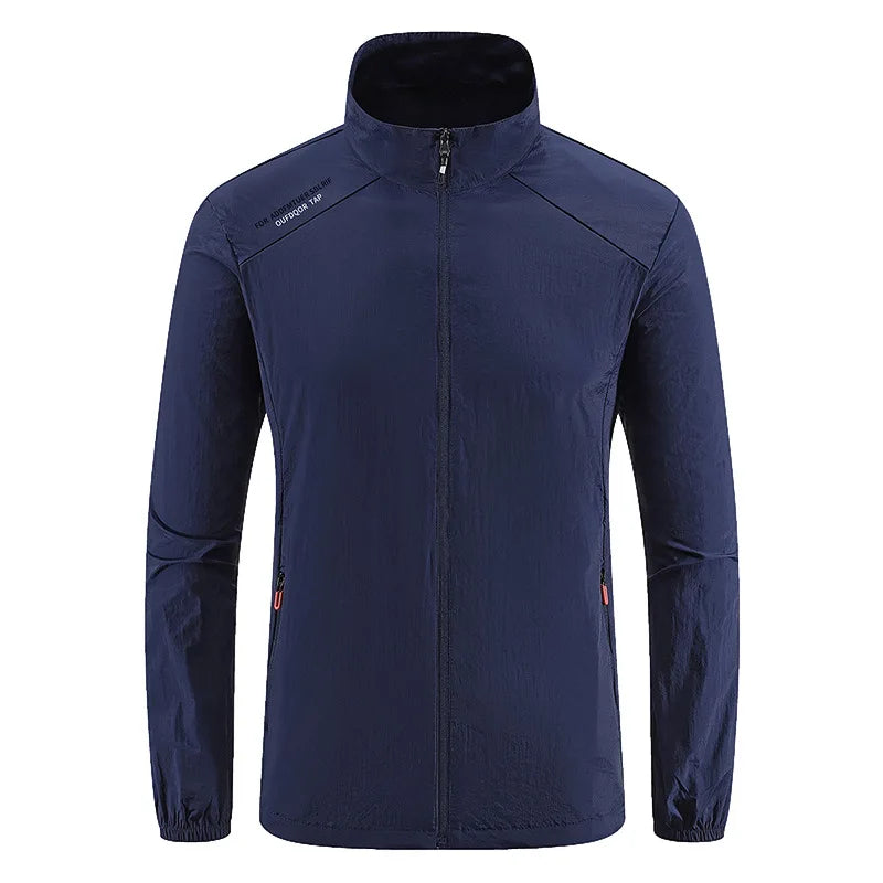Summer Outdoor Ice Silk Fishing Coats Men's Breathable Waterproof Jacket UV Protection Outdoor Quick Dry Thin Sport Clothing