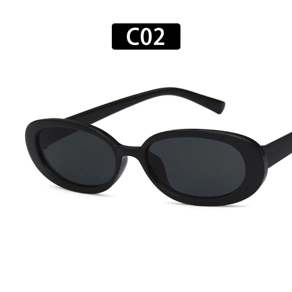 Retro Sunglasses for Women Small Oval Frame Sun Glasses Fashion Shades Polarized Eyewear UV400 Protection Outdoor Sports Shaeds