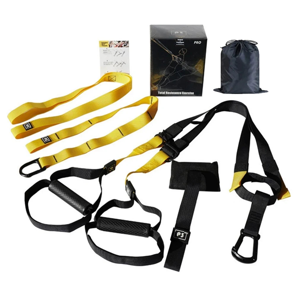 Suspension Trainer System Suspension Training Strap Resistance Trainer Fitness Straps Bodyweight Resistance Bands for Home Gym