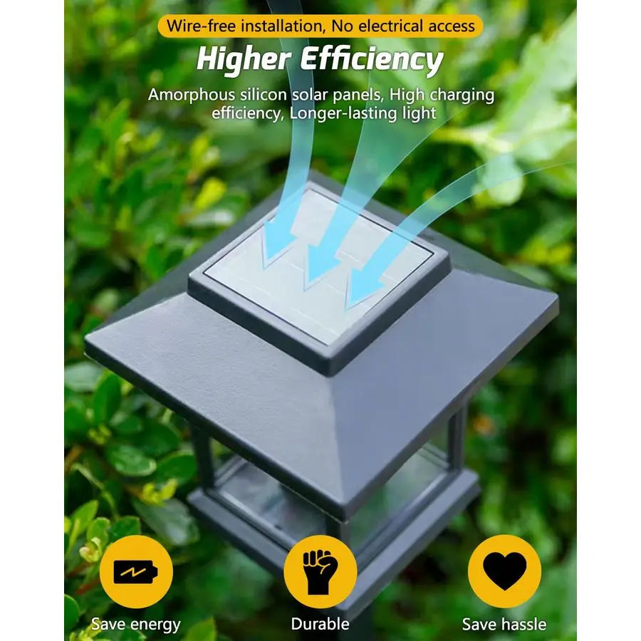 Solar Lights Outdoor ExtraBright amp Smart Auto On Off, Solar Powered Garden Lights, Waterproof Solar Pathway Lights for Landsca