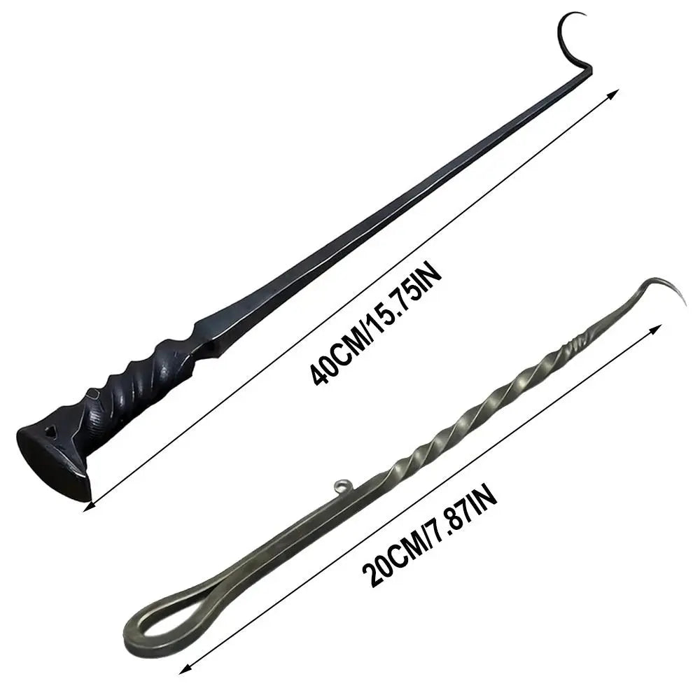 New Stainless Steel BBQ Food Flipper Cooking Grilling Outdoor Camping Cooking Meat Hook Flipper Grill Accessories BBQ Grill