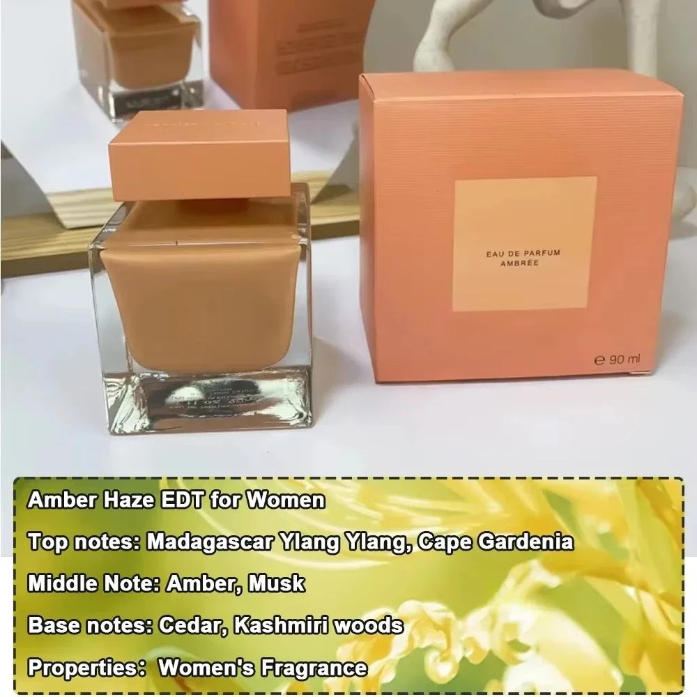 90ml Brand Women Perfume Long Lasting Woody Floral Eau de Parfum Pure Musk Extract Women's Everyday Essential Perfume Gift