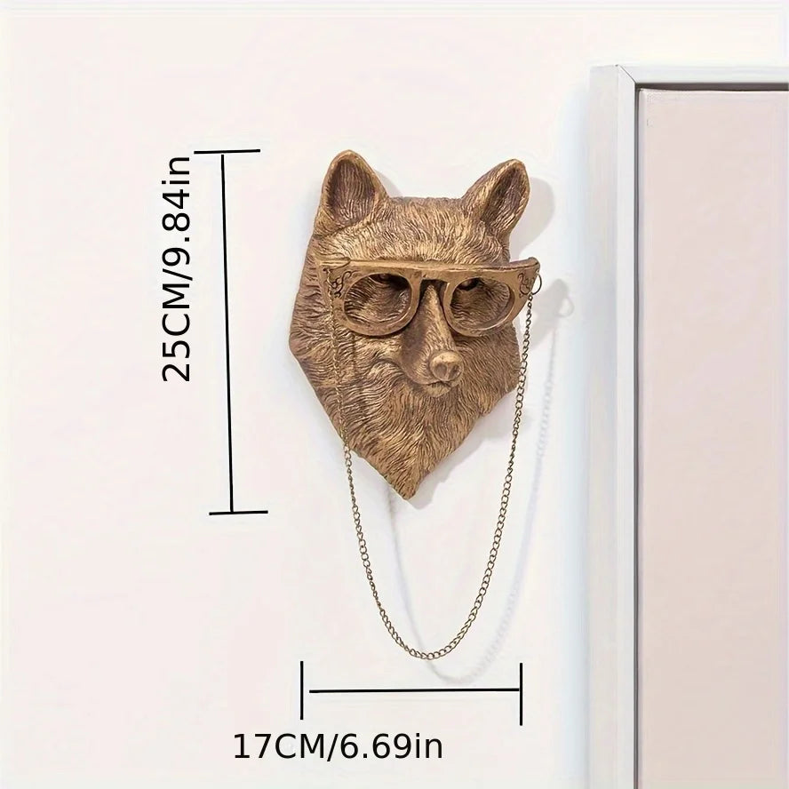 Large/small sizes Decor Wall Art Decor Deer Head Wall Hanging Home Decor Bronzed Resin Animal Hanging Sculpture Animal Head Wall