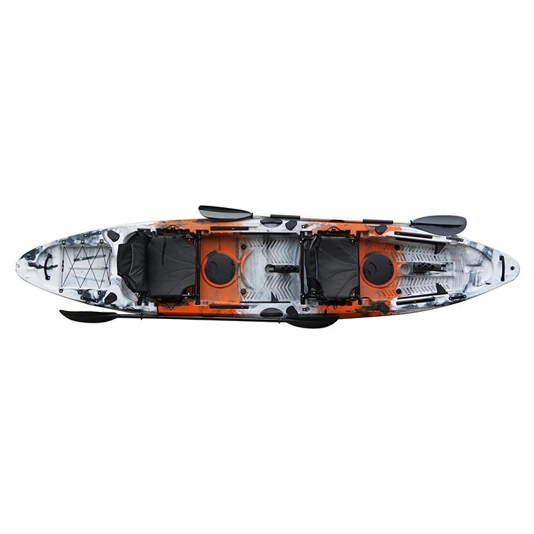 New Style Hot Sale Two Seater Fishing Boat Ocean Kayak tandem 2 Person Fishing