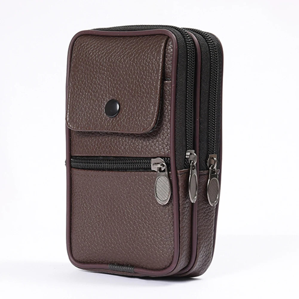Men Belt Bum Pouch Multifunctional Waist Fanny Pack Casual Shoulder Bag Belt Bum Pouch Outdoor Purse Camping Hunting Bag