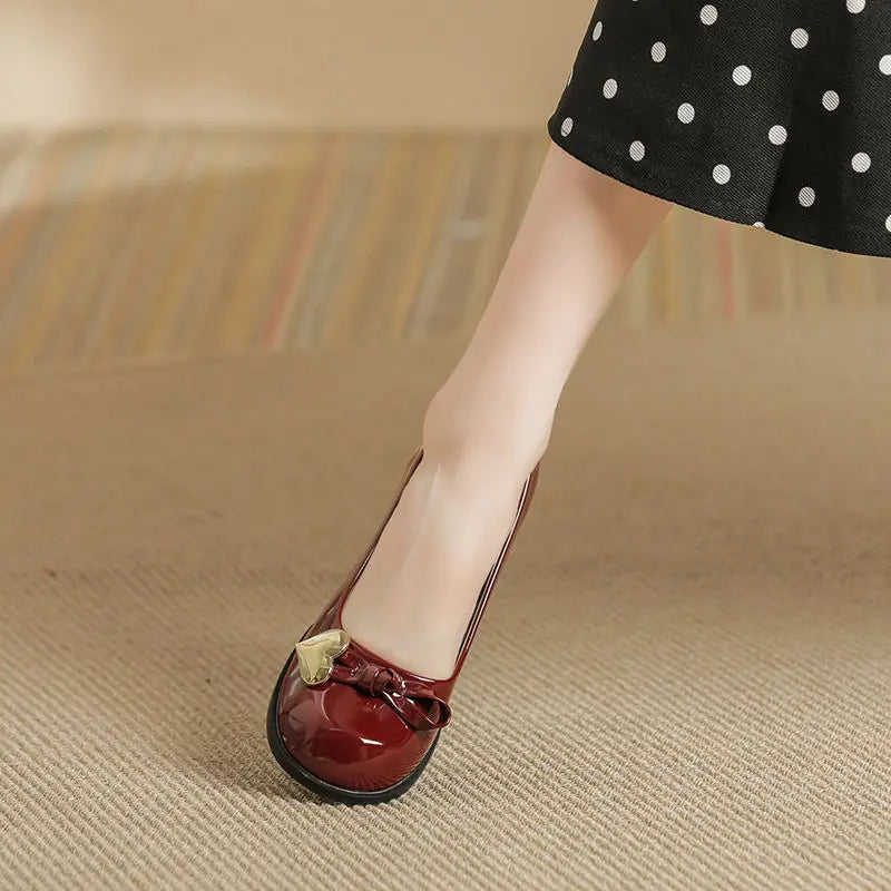 Shoes for Woman 2024 Women's Summer Footwear Round Toe Cute with Medium Heels Loafers Kawaii Trend on Sale Lastest Beau Today
