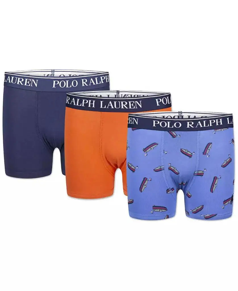 Polo Ralph Lauren | Big Boys Cotton Stretch Boxer Briefs 3-Pack