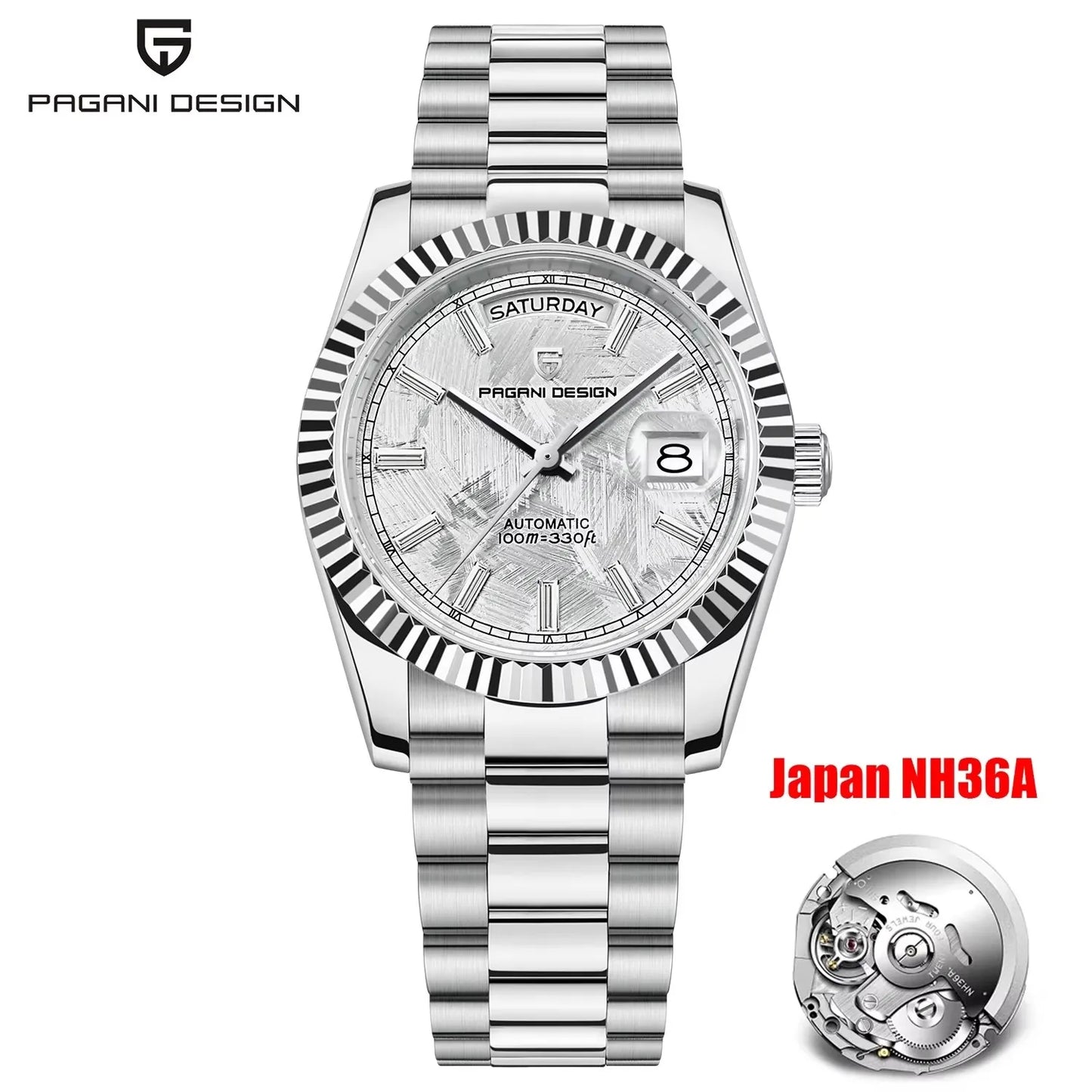 PAGANI DESIGN DD40 Men's Watches 2025 Top Luxury Automatic NH36A Mechanical Wristwatches AR Sapphire Mirror Watch For Men Clock