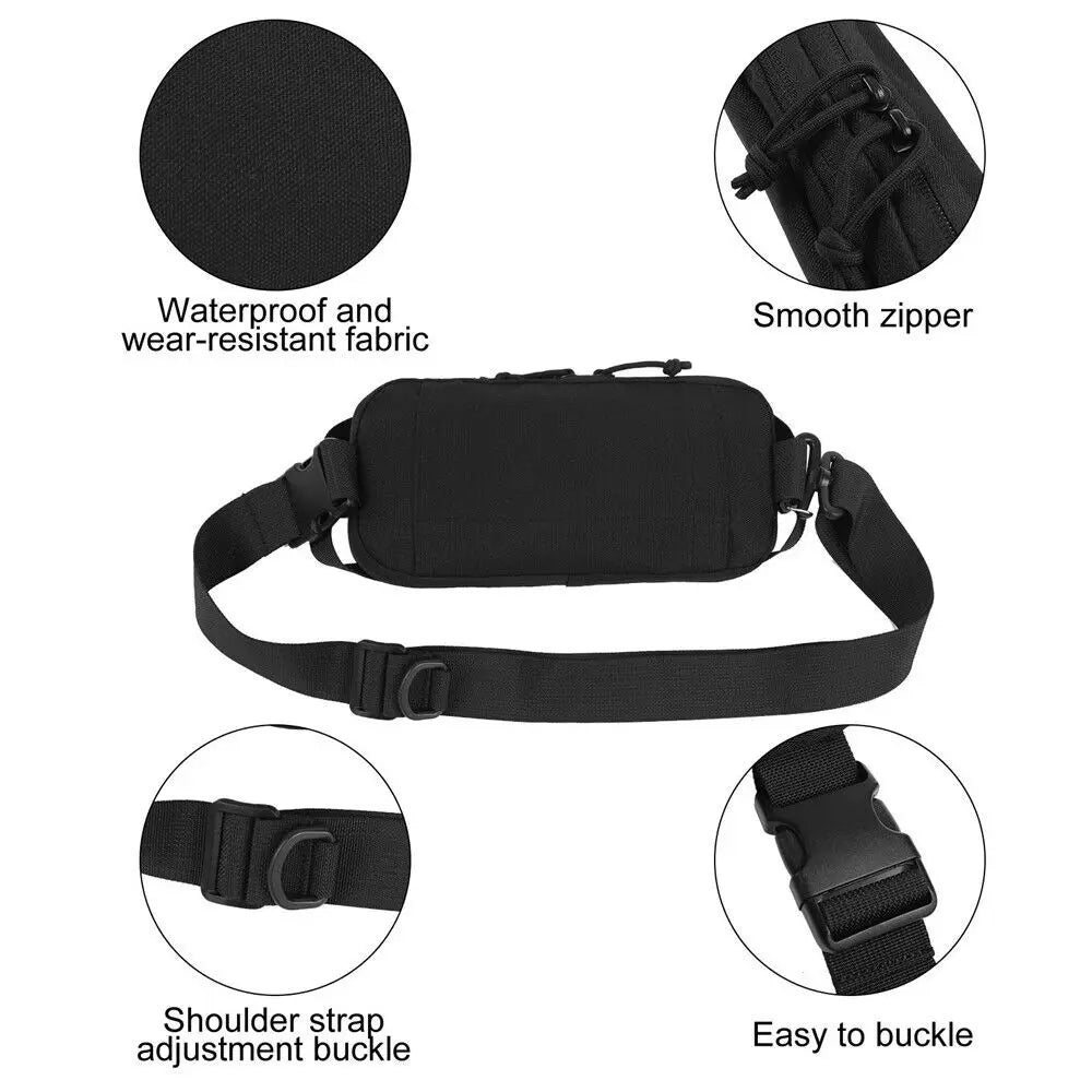 Men Tactical Molle Sling Chest Pack Daypack Backpack Small Military Shoulder Bag Outdoor Nylon Military Fishing Bag