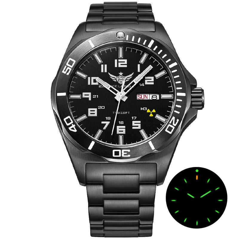 YELANG Watch For Man 44MM Men Mechanical Wristwatches Luxury Sapphire Glass AR Coated Automatic Watches 10bar Waterproof Watch