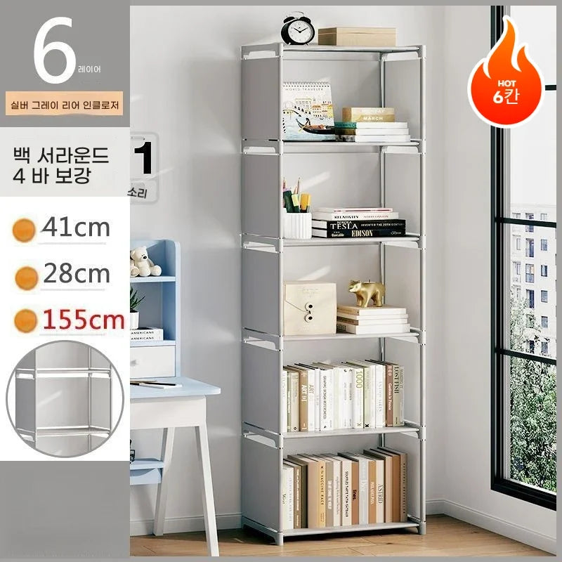 Simple Bookshelf Multi-Layer Bookcase Square Storage Shelf Easy Assembly Bookcase Living Room And Study Bedroom Storage Shelf 