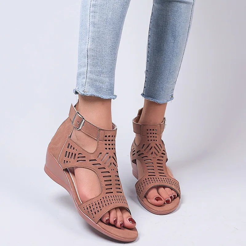 Sandals Women's High Heel Wedge Fashion Womens Shoes Comfort Luxury Sandals Women Designers Outdoor Beach Shoes 2023