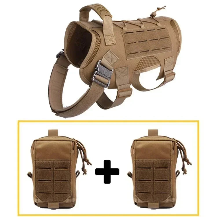 Military Large Dog Harness Pet German Shepherd K9 Malinois Training Vest Tactical Dog Harness And Leash Set For Dogs Accessories