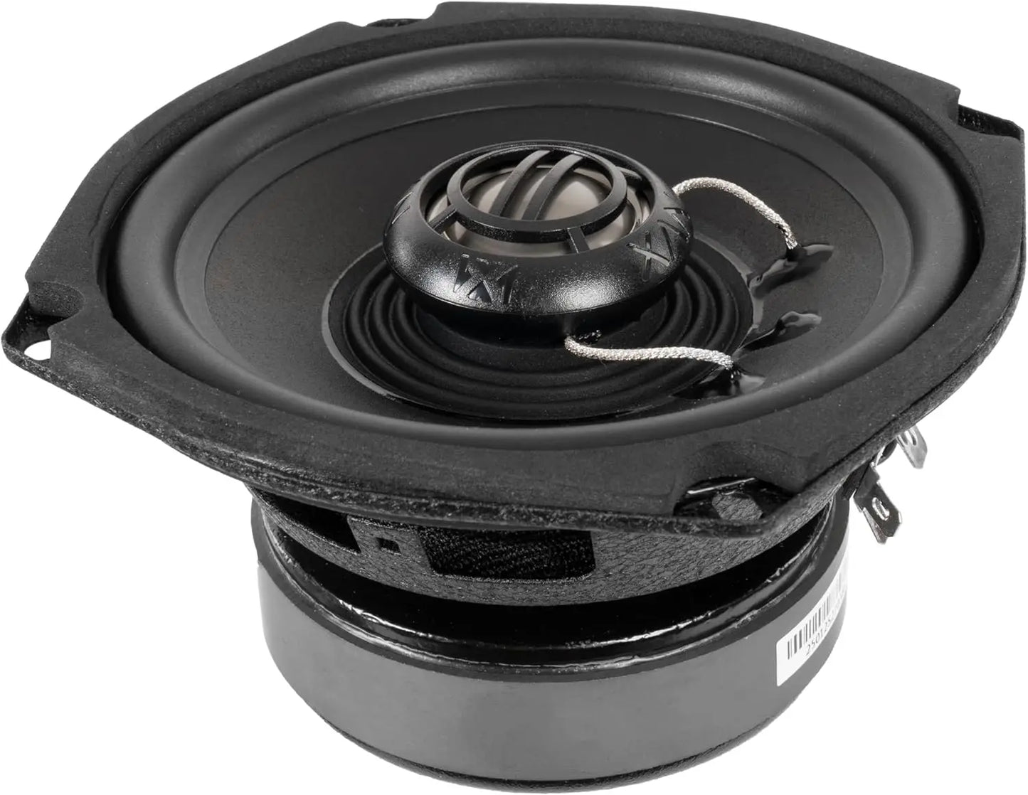 XFHD5F 5.25” 600W Peak Motorcycle Speakers with 1' Titanium Tweeters, Waterproof, Plug-and-Play, Compatible with Harley-Davidson