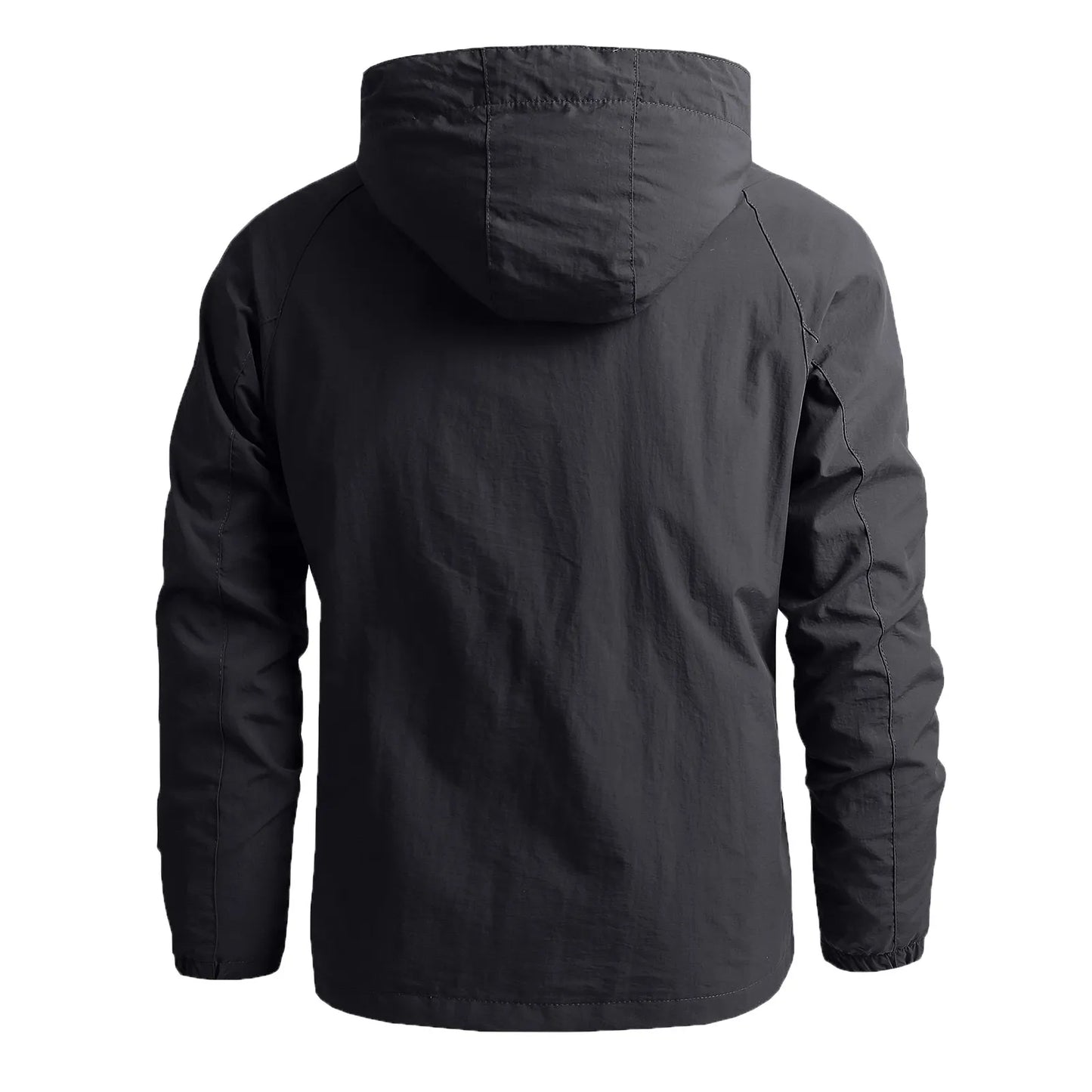 Men Windbreaker Tactical Jacket Waterproof Outdoor Detachable Hooded Coat Solid Color Sports Climbing Outwear Chaquetas Hombre