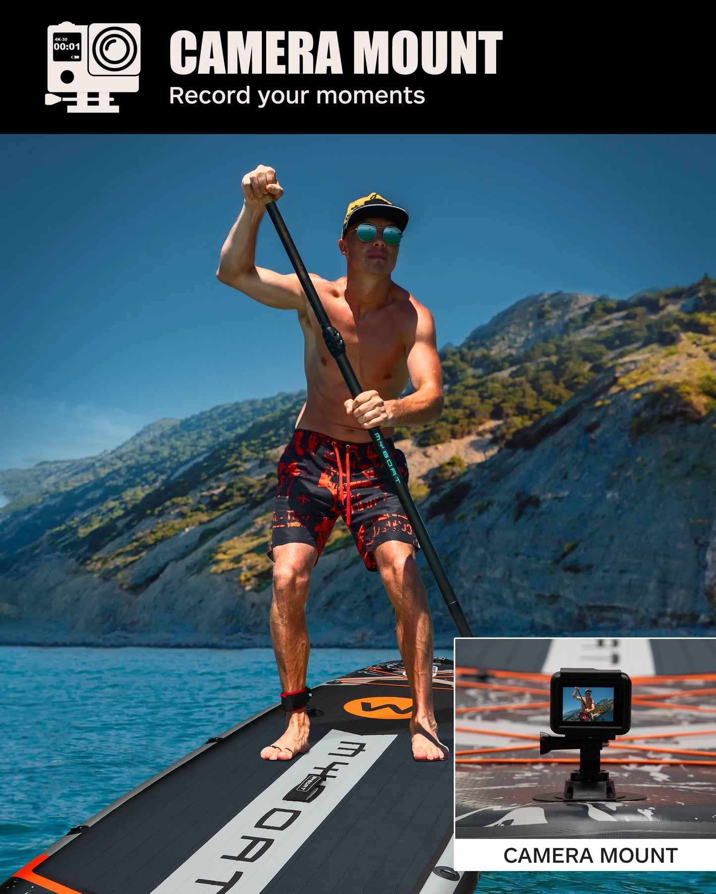 Myboat Waterproof Extra Wide Inflatable Paddle Board 11'6''x35''x6''Adult Standing Style Aquatic Fishing With Accessories SUP