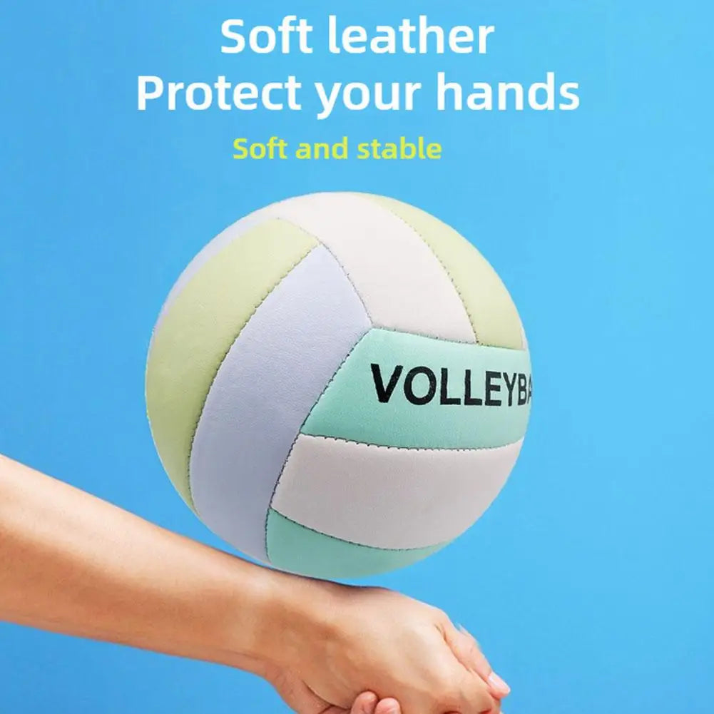Official Size 5 Volleyball, Soft Indoor Outdoor Volleyball For Game Gym Training Beach Play, Volleyballs For Beginner, Teenager