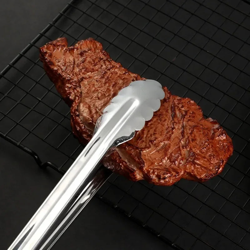 Bbq Hot Clamp Stainless Steel Plum Multifunctional Clamp Outdoor BBQ BBQ Accessories Bbq Kitchen Restaurant Bar Home Garden