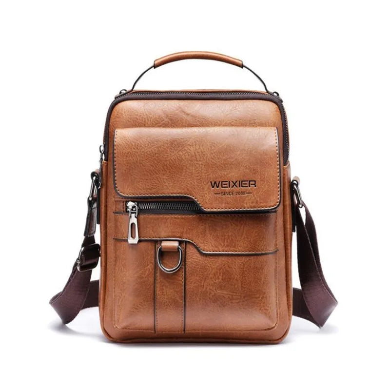 New Men Shoulder Bag for 10.4" Ipad PU Leather Business Handbags Men Messenger Bags Fashion Man Crossbody Bag