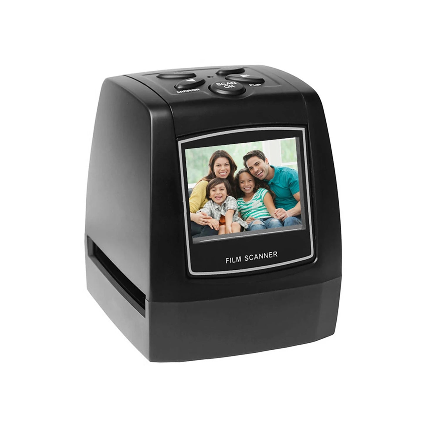35mm/135mm Digital Film Scanner 2.4in LCD Screen Film Slide Scanner Support Preview Playback Black scanner film scanner 22mp