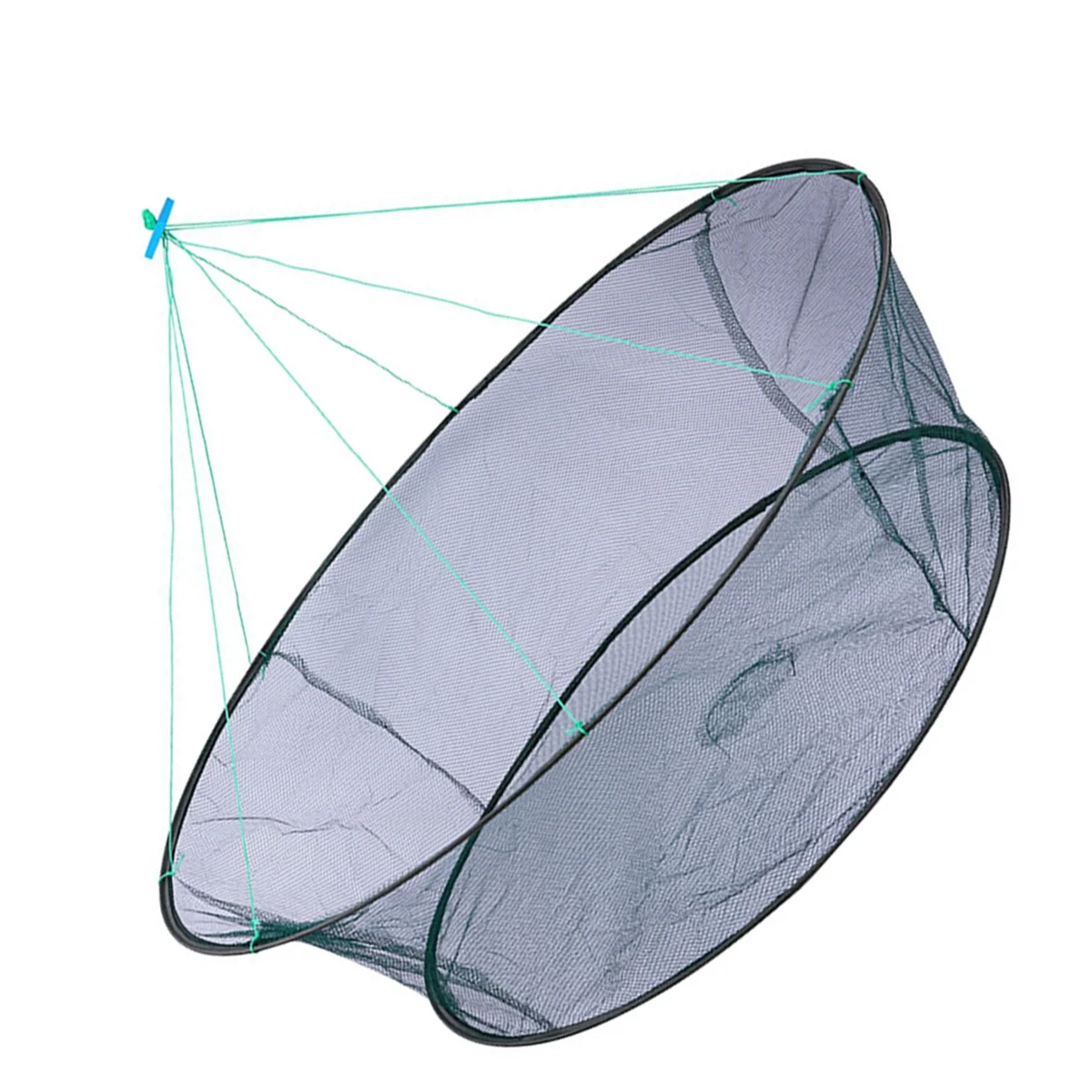 Foldable Drop Net Fishing Landing Nets Crayfish Shrimp Catcher Prawn Bait Crab Shrimp Pier Harbour Pond Mesh 150cm