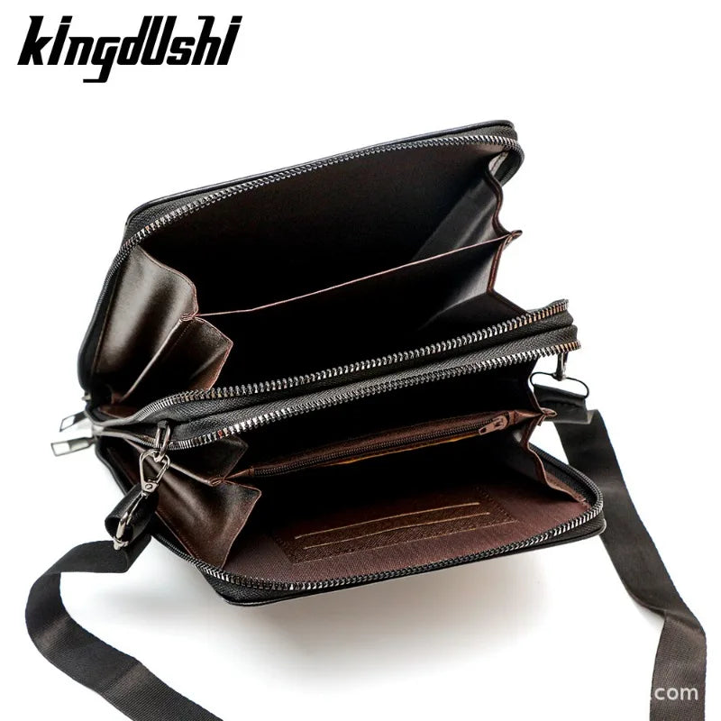Men's casual crossbody bag, large capacity, personalized, fashionable, business men's chest bag, hand-held handbag