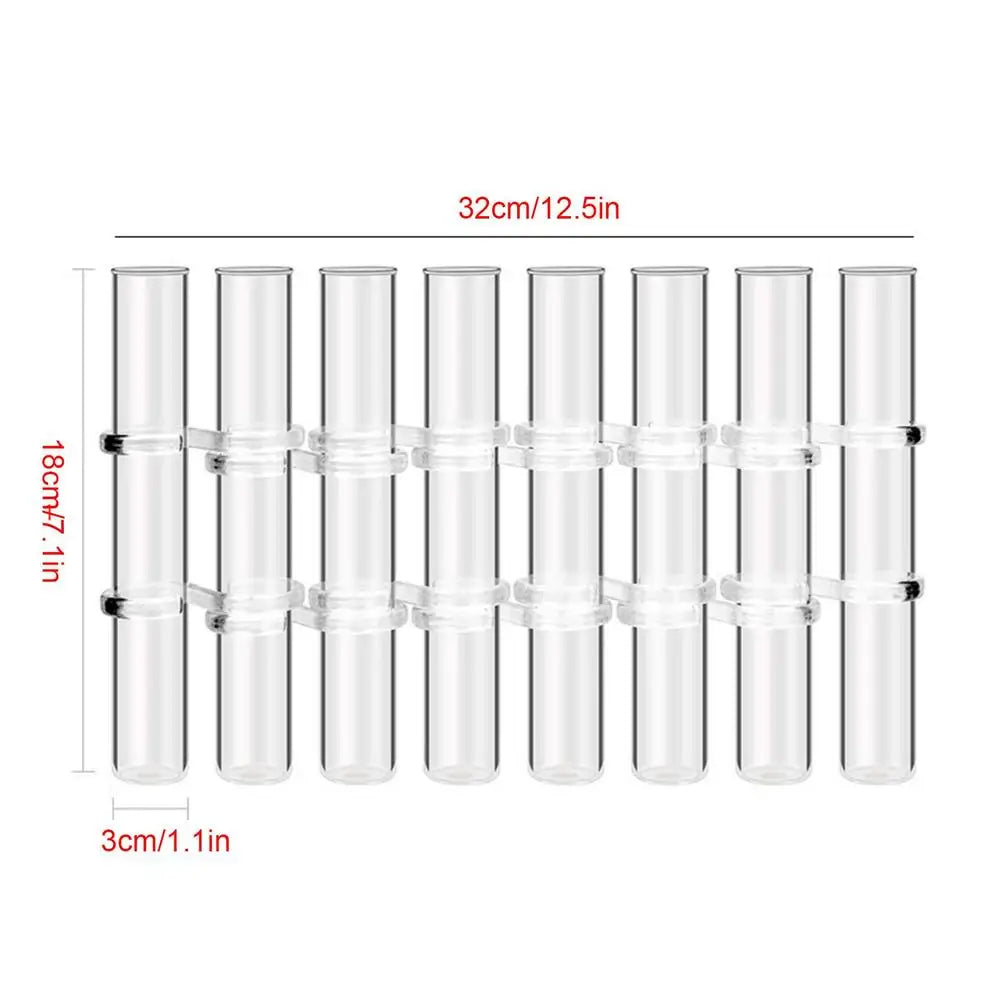 Hinged Flower Glass Vase Test Tube Creative Plant Holder Hydroponic Container Living Room Office Dining Table Floral Home Decor