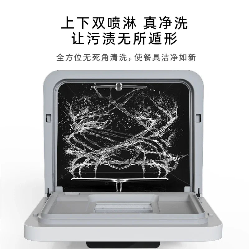 New dishwasher household small automatic countertop dual mode water inlet large capacity energy saving and power saving