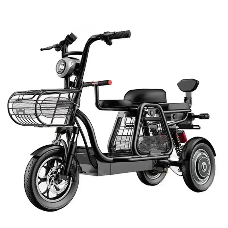 Powerful Electric scooter Bike 500W 48V Electric Bicycles With Removable Battery 3 Wheel Electric Tricycle For Elderly/Disabled