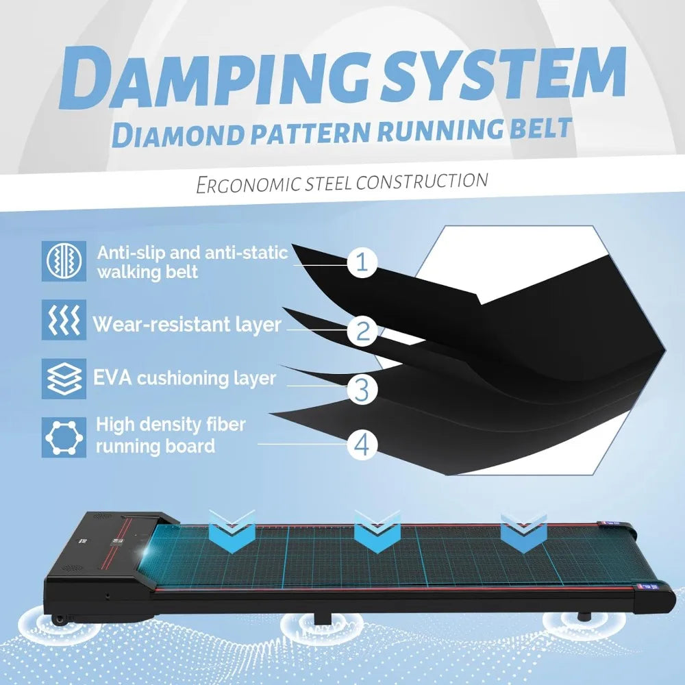 Walking Pad,Under Desk Treadmill,Treadmills for Home,340 Lbs Capacity,3 in 1 Portable Walking Pad