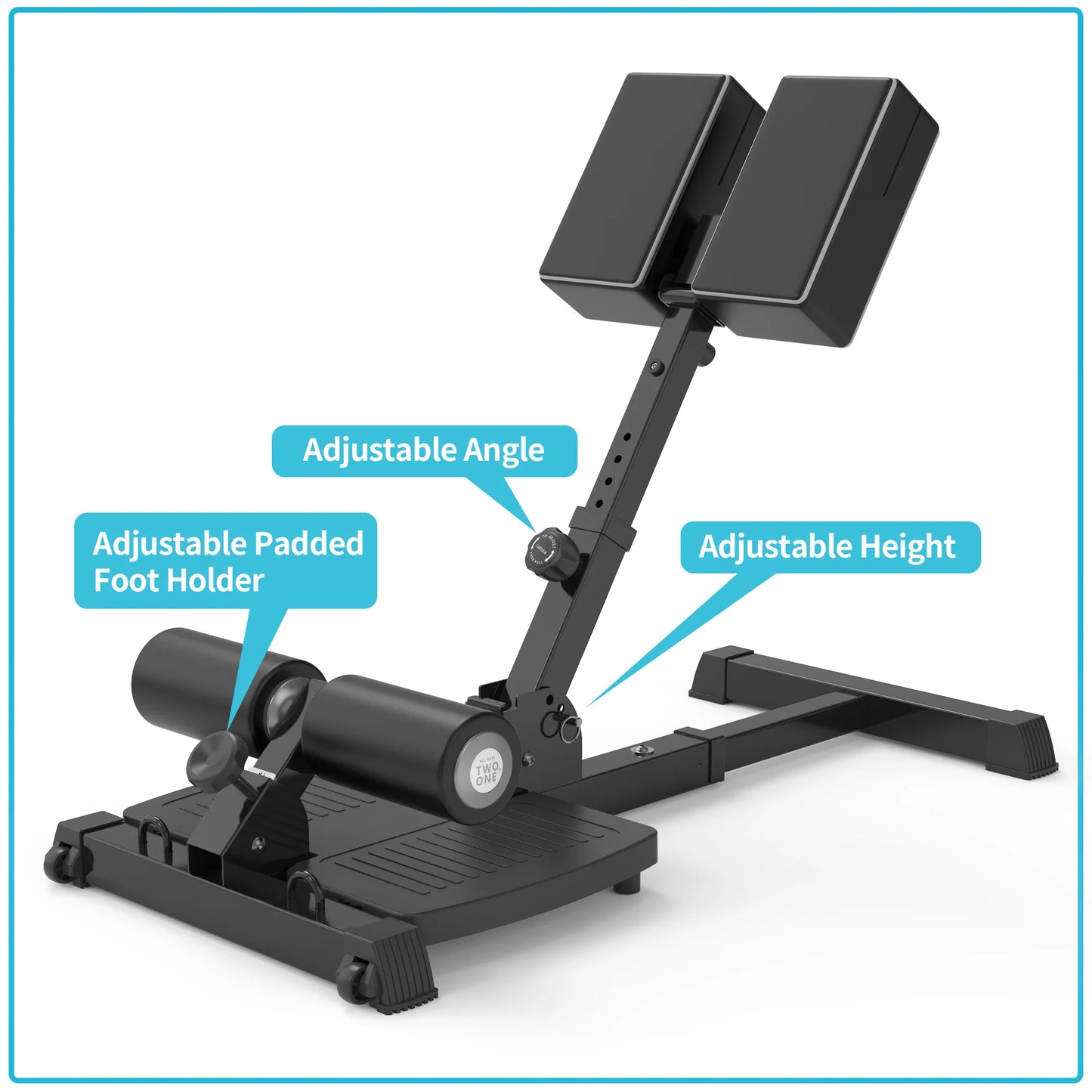leikefitness Deluxe Multi-Function Deep Sissy Squat Bench Home Gym Workout Station Leg Exercise Machine