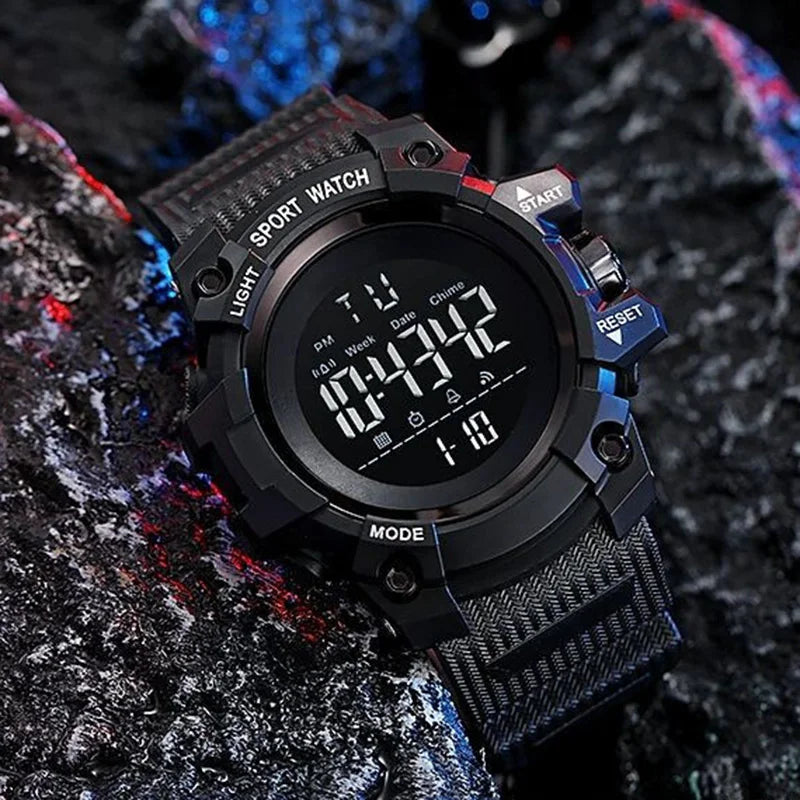 Military Men Watch Men's Digital Watches Sports Electronic Wristwatch 50MM Large Dial Clock Waterproof Sport Watch for Boy Child