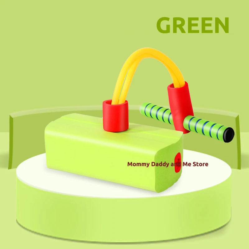 Kids Sports Games Toys Foam Pogo Stick Jumper Indoor Outdoor Fun Fitness Equipment Improve Bounce Sensory Toys for Boy Girl Gift