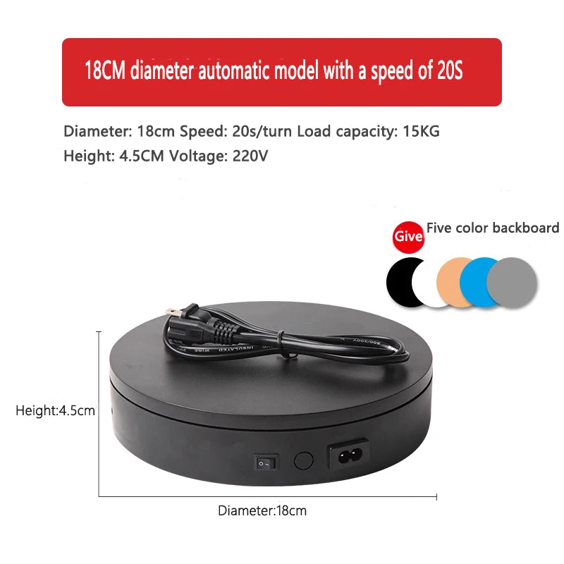 Intelligent electric turntable for 3D scanner