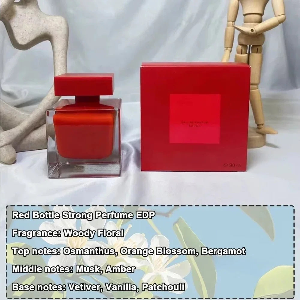 90ml Brand Women Perfume Long Lasting Woody Floral Eau de Parfum Pure Musk Extract Women's Everyday Essential Perfume Gift