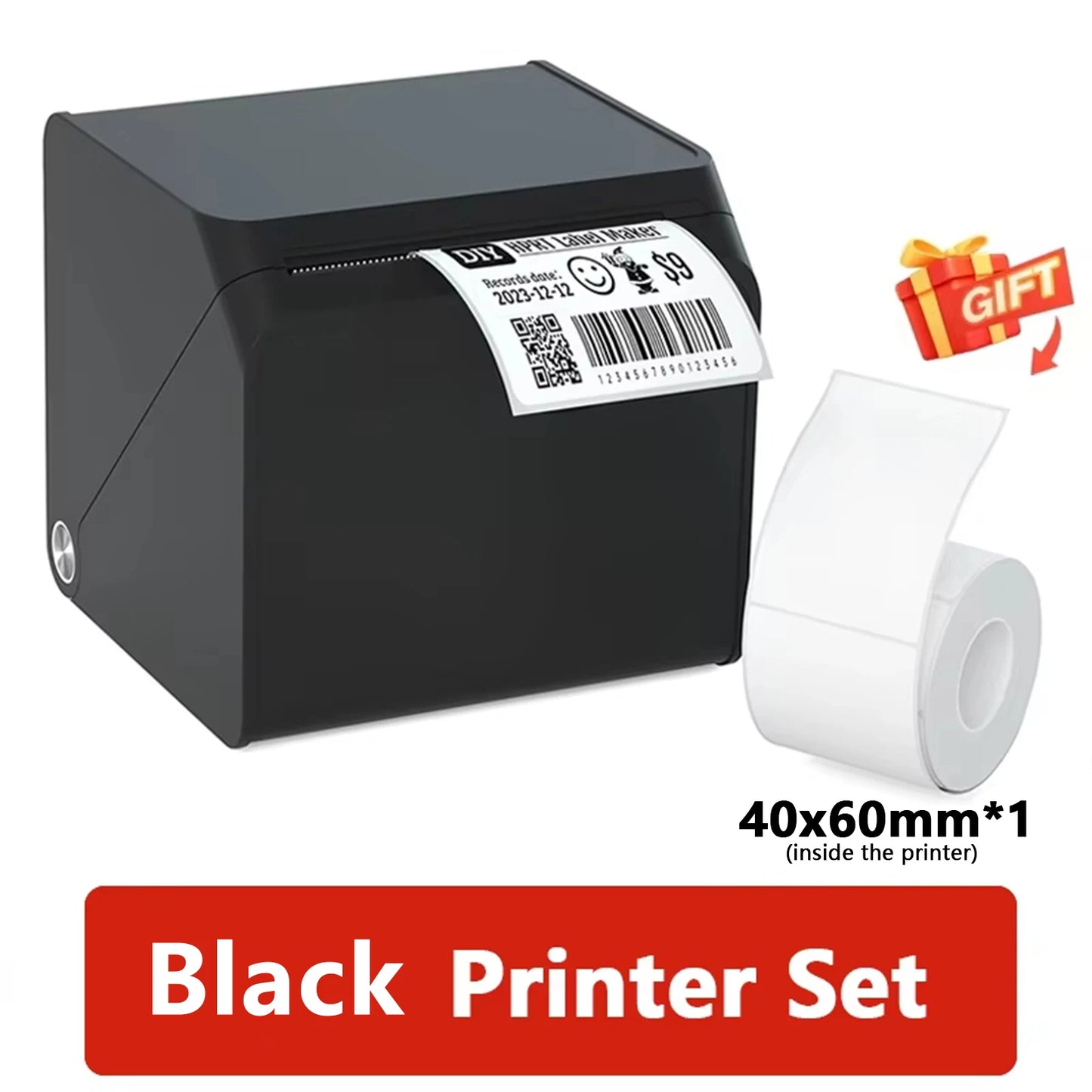 HPRT T260LR Portable Thermal Printer 203dpi Adhesive Sticker Desktop Printer Wireless High-Speed Barcode Maker Machine For Home