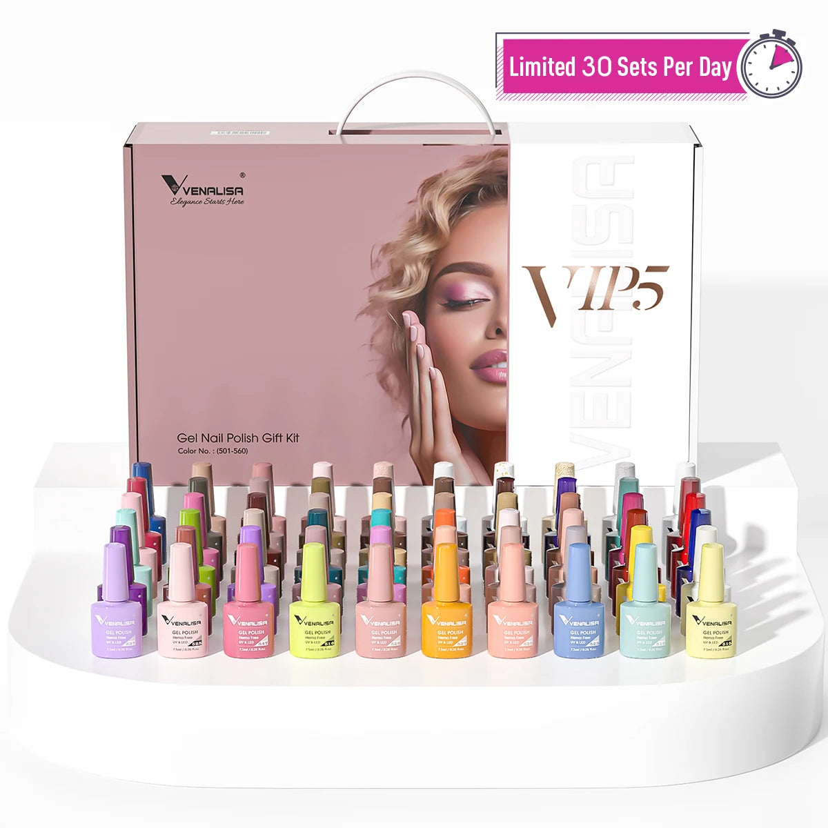 Venalisa Color Gel Nail Polish VIP Kit Full Cover Enamel For Nail Manicure Glitter Sparkle UV Gel Soak Off Nail Gel Polish 7.5ml