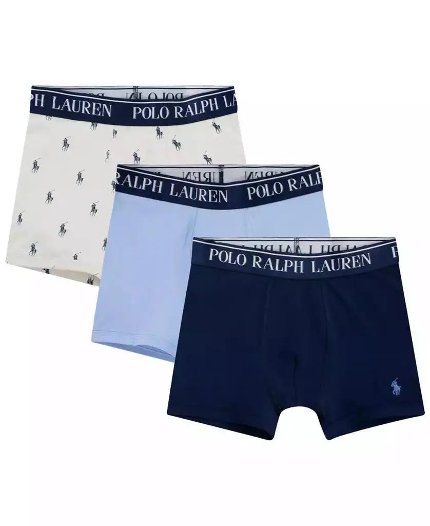 Polo Ralph Lauren | Big Boys Cotton Stretch Boxer Briefs 3-Pack