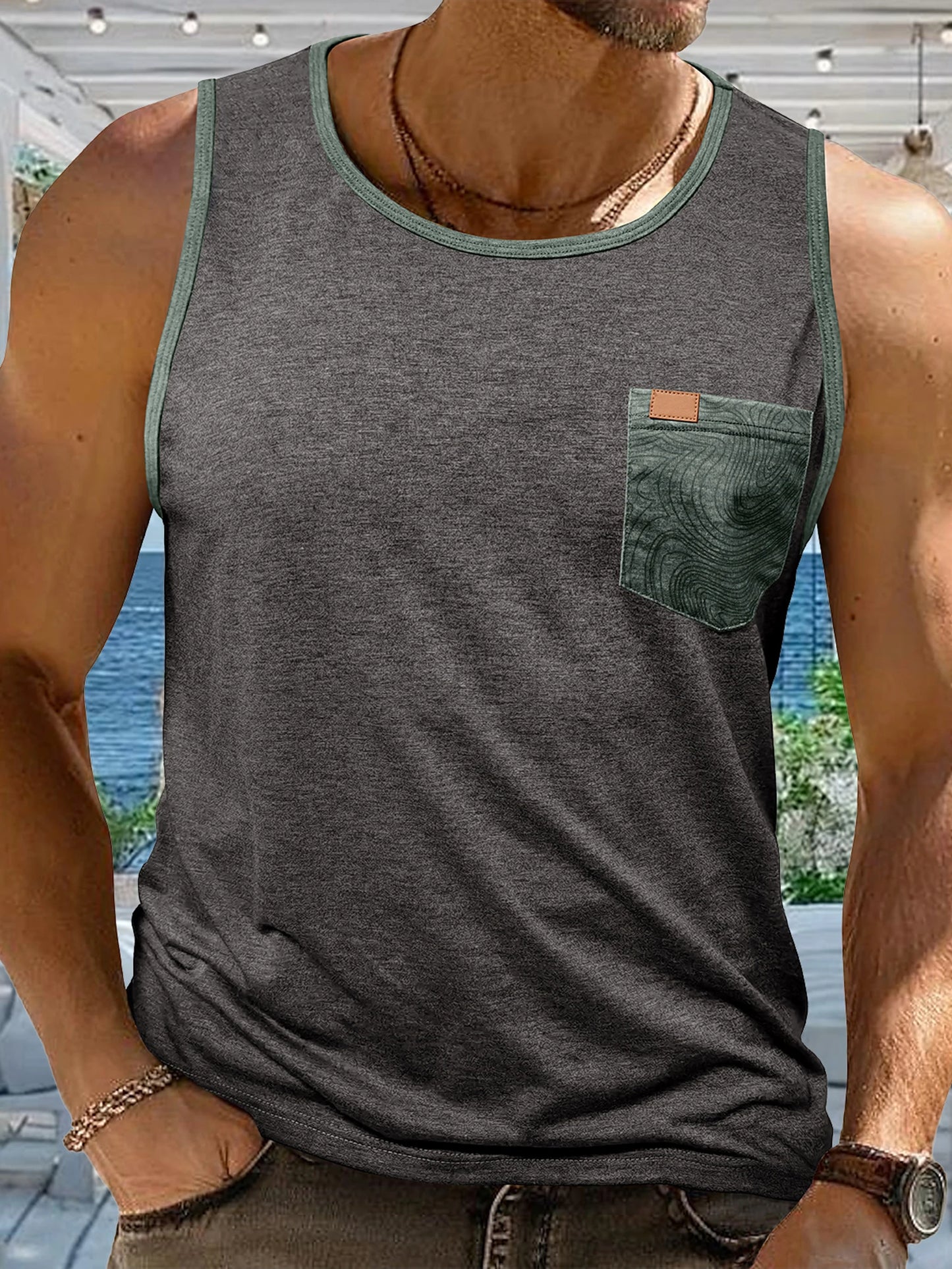 Men s Sleeveless Crew Neck Tank Top for Workouts and Casual Wear - Stay Cool and Stylish All Year Round with this Versatile